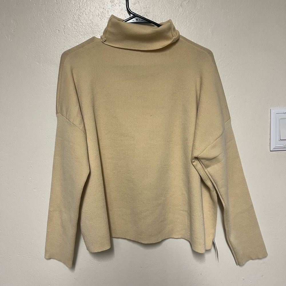 Tan turtleneck sweater NWT
